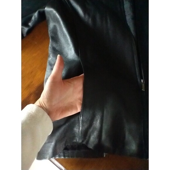 Wilson Leather Pelle Jacket Blk Thinsulate  Removable Lining  *SEE MEASUREMENTS! - Picture 9 of 14